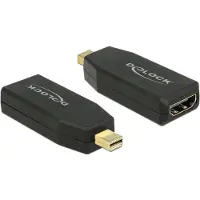 DeLOCK premium Mini DisplayPort naar HDMI adapter - DP 1.2 / HDMI 1.4 (4K 30Hz) / zwart