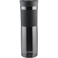 CONTIGO Byron Snapseal thermosbeker - Gunmetal - roestvrijstalen isoleerbeker, koffiebeker-to-go, lekvrij, houdt tot 7 uur warm, vaatwasserbestendig BPA-vrij deksel, 720 ml