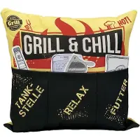 Hergo Sofahelden Outdoor-Kissen 43 x 43 cm Grill & Chill