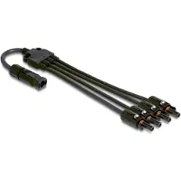 DeLOCK DL4 Solar Splitter Cable 1 x male to 4 x female 50 cm black