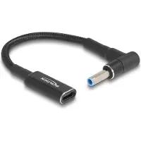 DeLOCK USB-C naar HP en Compaq notebook laadadapter | 4,5 x 2,8mm (met pin) | 0,15 meter