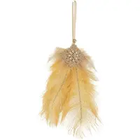 J-Line Hanger veren oker geel strass