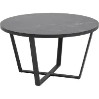 Actona Hein Salontafel Ø 77 cm - Zwart