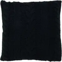 J-Line Kussen twist polyester zwart