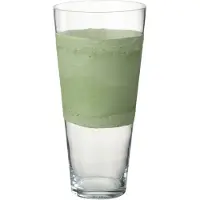 J-Line Vaas delph glas transparant/groen small