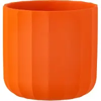 J-Line Bloempot summer keramiek oranje medium