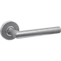 Intersteel Deurklink Jura rond RVS getrommeld