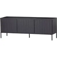 Woood New Gravure Tv-meubel B 150 cm - Grenen - Zwart