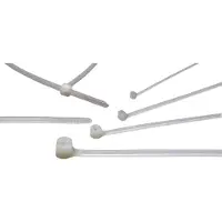 HELU 91082-500 TY272M Kabelbinder met stalen tong 223 mm 6.90 mm Wit, Transparant Met metalen tong 500 stuk(s)