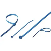 HELU 908529-100 TY523M-PDT Kabelbinder 92 mm 2.4 mm Blauw Detecteerbaar 100 stuk(s)