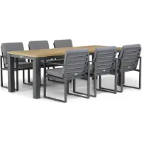 Santika Furniture Santika Zaga/Veneto 230 cm dining tuinset 7-delig