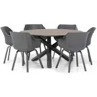 Hartman Sophie element/Ancona 150 cm rond dining tuinset 7-delig