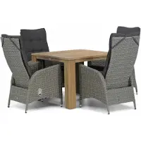 Garden Collections Lincoln/Brighton 100 cm dining tuinset 5-delig