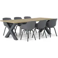 Lifestyle Garden Furniture Lifestyle Salina/Cardiff 240 cm dining tuinset 7-delig