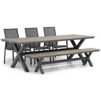 Lifestyle Garden Furniture Lifestyle Ultimate/Forest 240 cm dining tuinset 5-delig