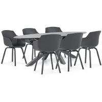 Santika Furniture Lifestyle Salina/Ellisse 240 cm dining tuinset 7-delig