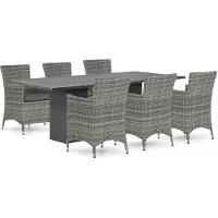 Domani Furniture Domani Miami/Graniet 240 cm dining tuinset 7-delig