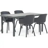 Lifestyle Garden Furniture Lifestyle Salina/Porto 160 cm dining tuinset 5-delig