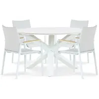 Lifestyle Garden Furniture Lifestyle Brandon/Orino 130 cm dining tuinset 5-delig