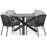 Coco Puerto/Ancona 125 cm dining tuinset 5-delig