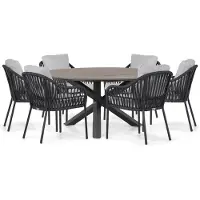 Coco Puerto/Ancona 150 cm dining tuinset 7-delig