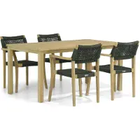 Lifestyle Garden Furniture Lifestyle Dallas/Weston 160 cm dining tuinset 5-delig