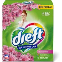Dreft 4x Poeder Wasmiddel Touch Pink 40 Wasbeurten 2,6 Kg