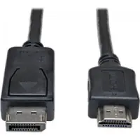 Eaton DisplayPort - HDMI, m-m, 6.1m 6,1 m Zwart, Metallic
