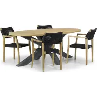 Lifestyle Garden Furniture Lifestyle Dallas/Brookline 200 cm dining tuinset 5-delig