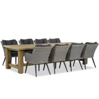 Garden Collections Boston/Fourmile 300 cm dining tuinset 9-delig