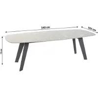 4 Seasons Outdoor Montana dining tuintafel 240 x 103 cm antraciet