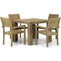 Garden Collections Liverpool/Brighton 100 cm dining tuinset 5-delig