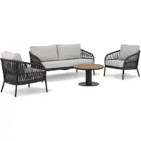 Coco Puerto/Salerno 80 cm stoel-bank loungeset 4-delig