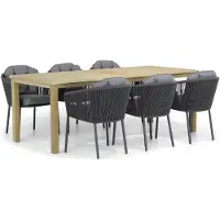 Santika Furniture Santika Novita/Weston 210 cm dining tuinset 7-delig