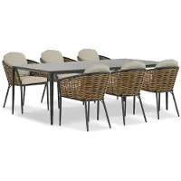 Lifestyle Garden Furniture Lifestyle Nice/Gianna 240 cm dining tuinset 7-delig