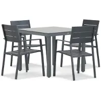 Lifestyle Garden Furniture Lifestyle Stella/Porto 90 cm dining tuinset 5-delig