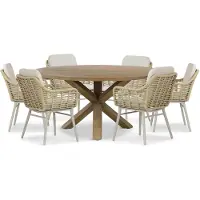 Coco Antoni/Sand City 160 cm dining tuinset 7-delig