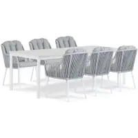 Santika Furniture Santika Tendenza/Como 220 cm dining tuinset 7-delig