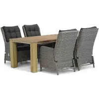 Garden Collections Kingston/Brighton 200 cm dining tuinset 5-delig