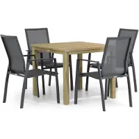 Garden Collections Lifestyle Ultimate/Weston 90 cm dining tuinset 5-delig