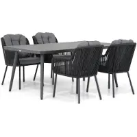 Santika Furniture Santika Tendenza/Sophia 180 cm dining tuinset 5-delig