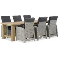 Garden Collections Bello/Fourmile 260 cm dining tuinset 7-delig