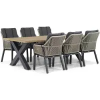 Lifestyle Garden Furniture Lifestyle Verona/Cardiff 240 cm dining tuinset 7-delig