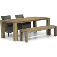 Garden Collections Dublin/Brighton 200 cm dining tuinset 4-delig