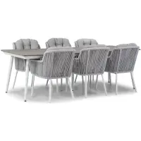 Santika Furniture Santika Tendenza/Yala 240 cm dining tuinset 7-delig