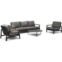 Coco Ralph/Pacific 100 cm stoel-bank loungeset 4-delig