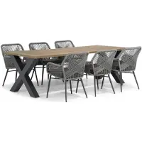 Lifestyle Garden Furniture Lifestyle Advance/Cardiff 240 cm dining tuinset 7-delig