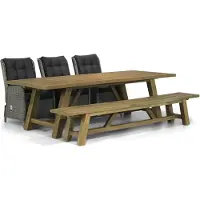 Garden Collections Kingston/Lazio 260 cm dining tuinset 5-delig
