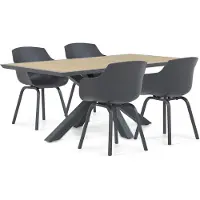 Lifestyle Garden Furniture Lifestyle Salina/Palermo 181 cm dining tuinset 5-delig