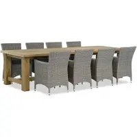 Garden Collections Dublin/Fourmile 300 cm dining tuinset 9-delig